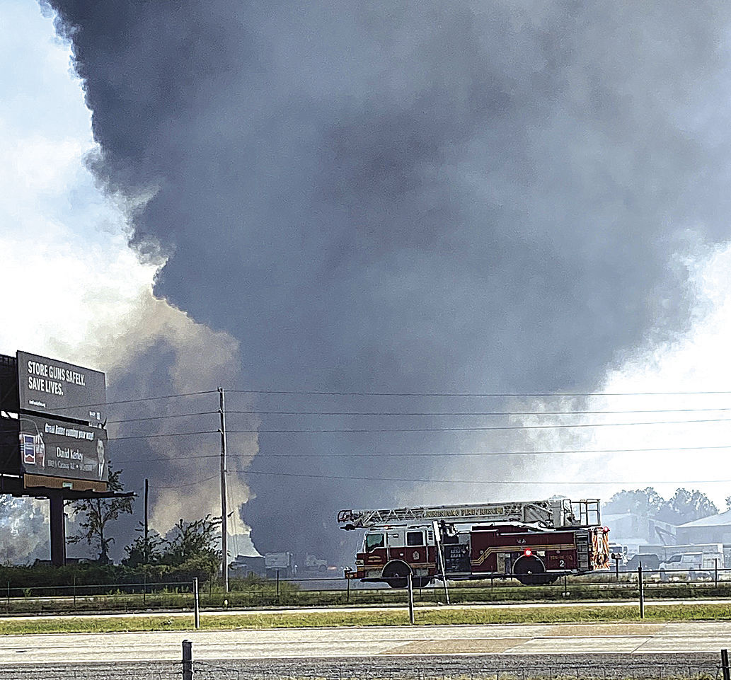 Fighting a fire
